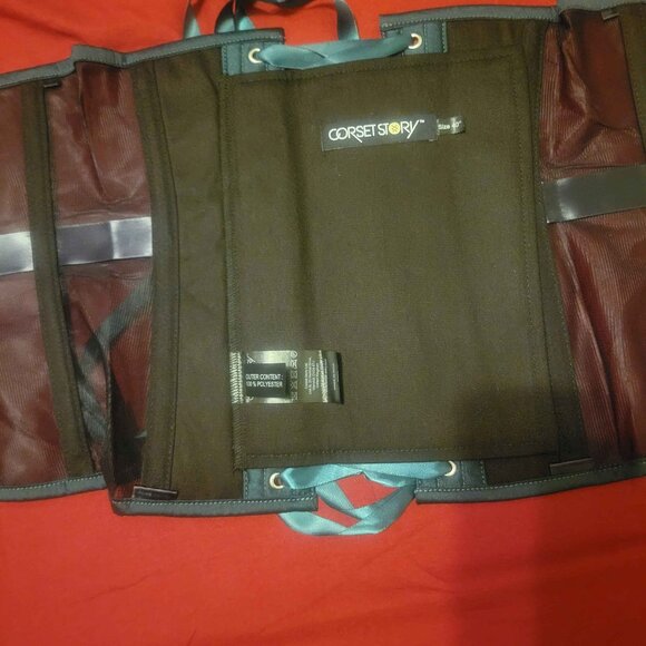 CorsetStory Green Taffeta and Mesh Underbust Corset - Picture 7 of 7